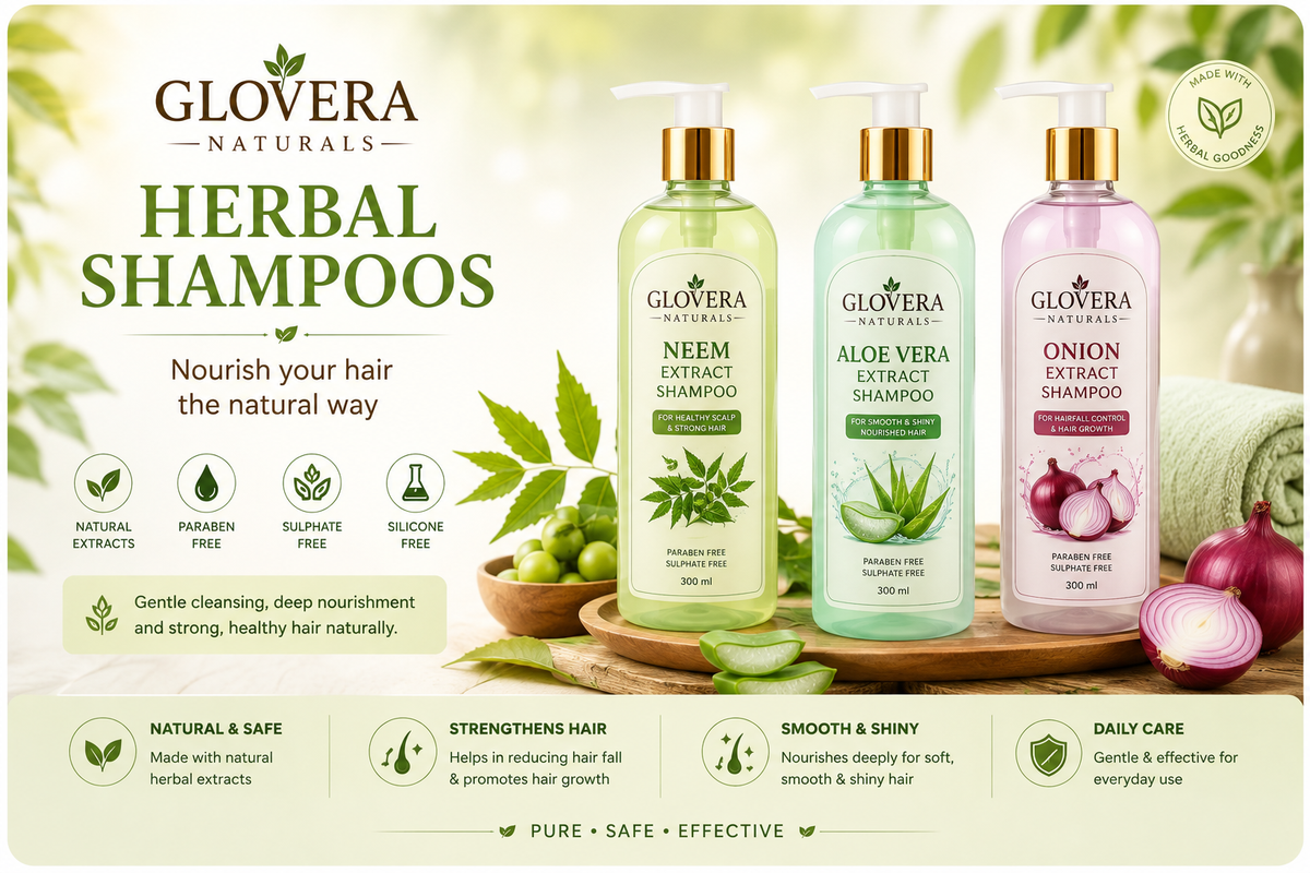 Glovera Naturals Premium Herbal Shampoos