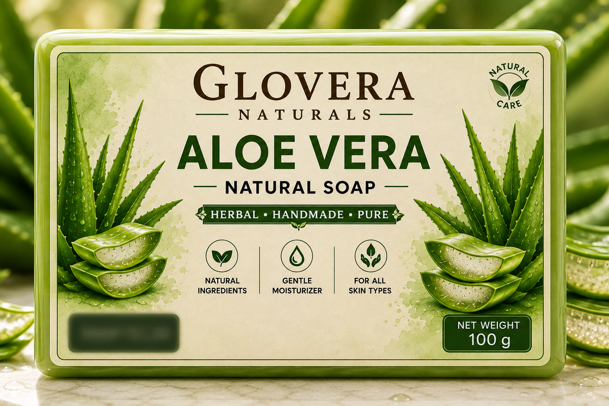 Glovera Naturals Aloe Vera Herbal Soap - 100g