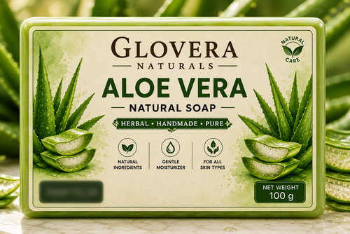 Glovera Naturals Aloe Vera Herbal Soap - 100g