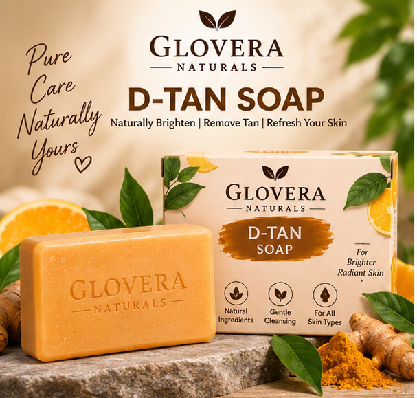 Glovera Naturals D-Tan Soap – Natural Cleansing & Tan Care | 100g